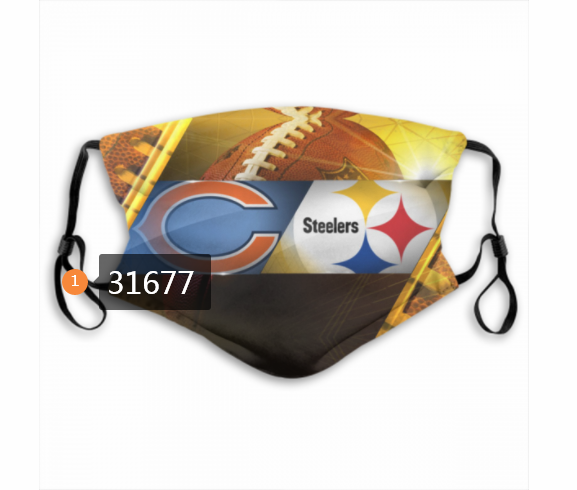 2020 NFL Pittsburgh Steelers 26042 Dust mask with filter